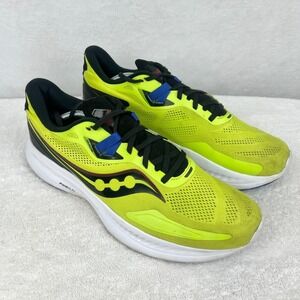 Saucony Guide 15 Running Shoes Mens US 13 Acid Blue‎ Raz Sneakers Volt Green